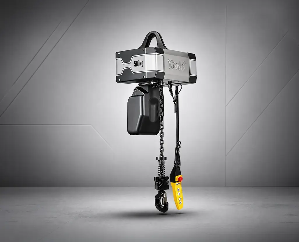YEELO 0.5 ton fixed mount electric chain hoist with 1-strand G80 load chain