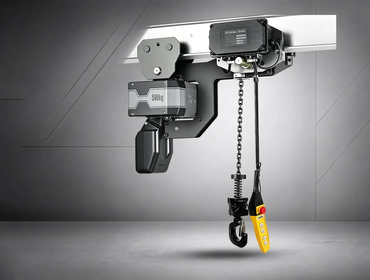 0.5 ton single chain low headroom electric hoist