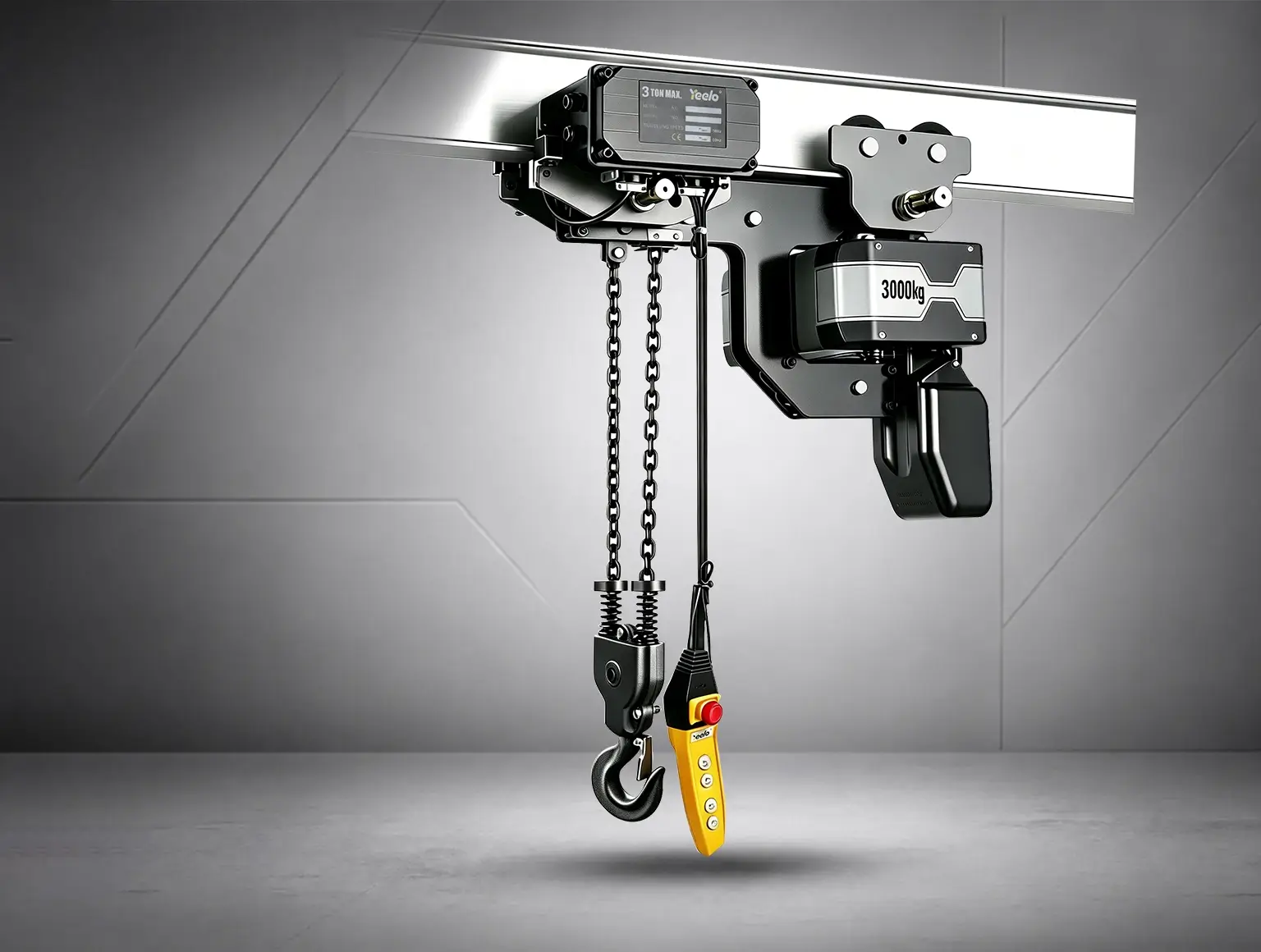 3 ton double chain low headroom electric hoist