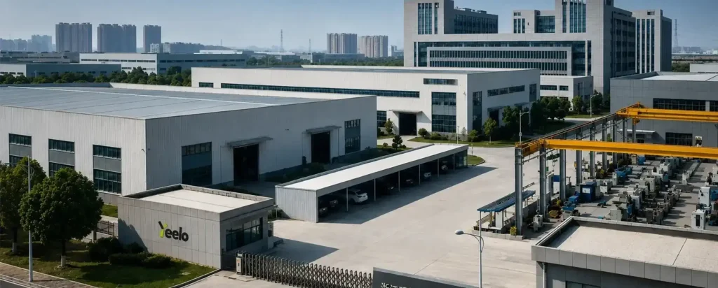 Aerial view of YEELO electric chain hoist manufacturing factory and R&D facility