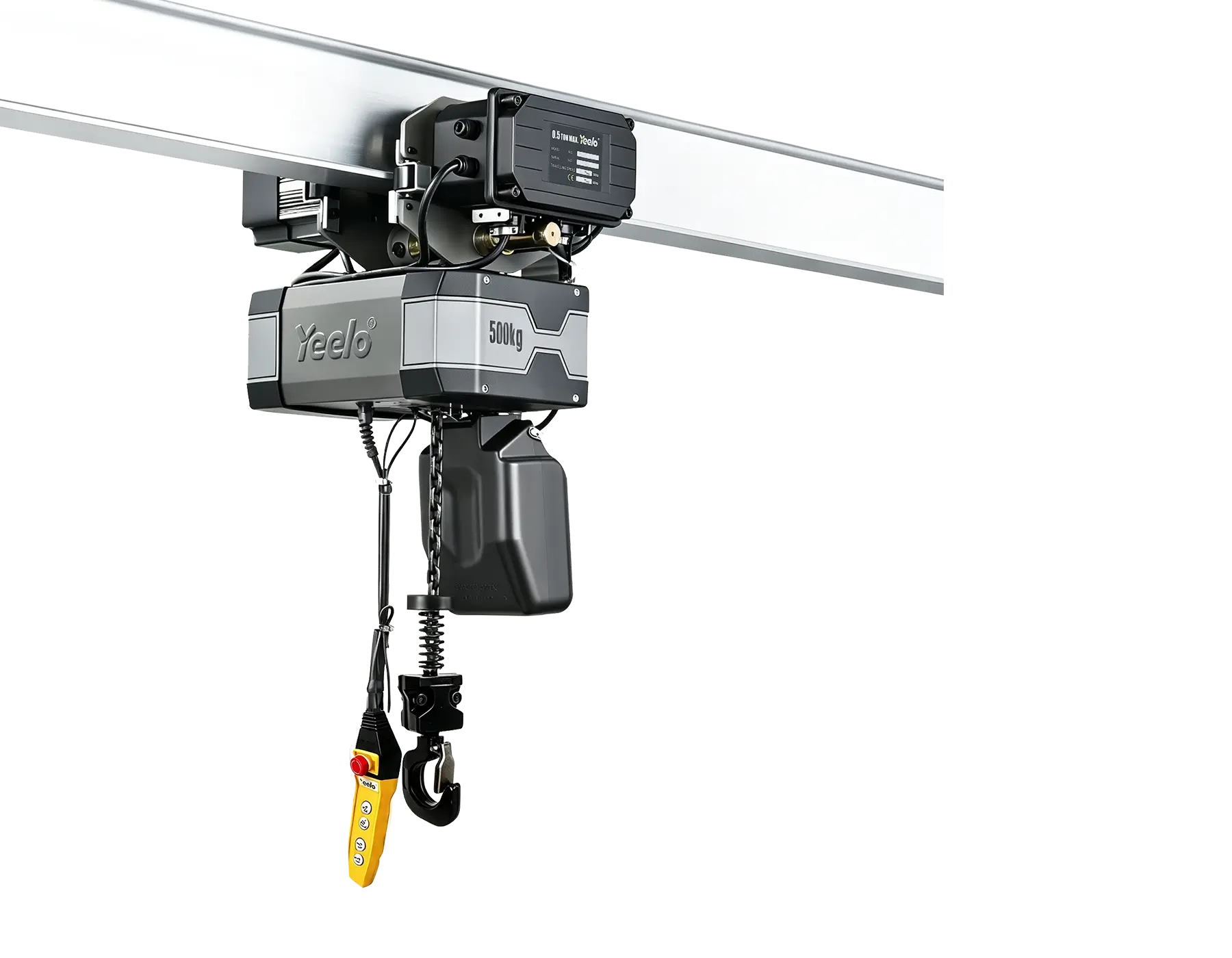 0.5 ton single chain electric hoist 220v with trolley