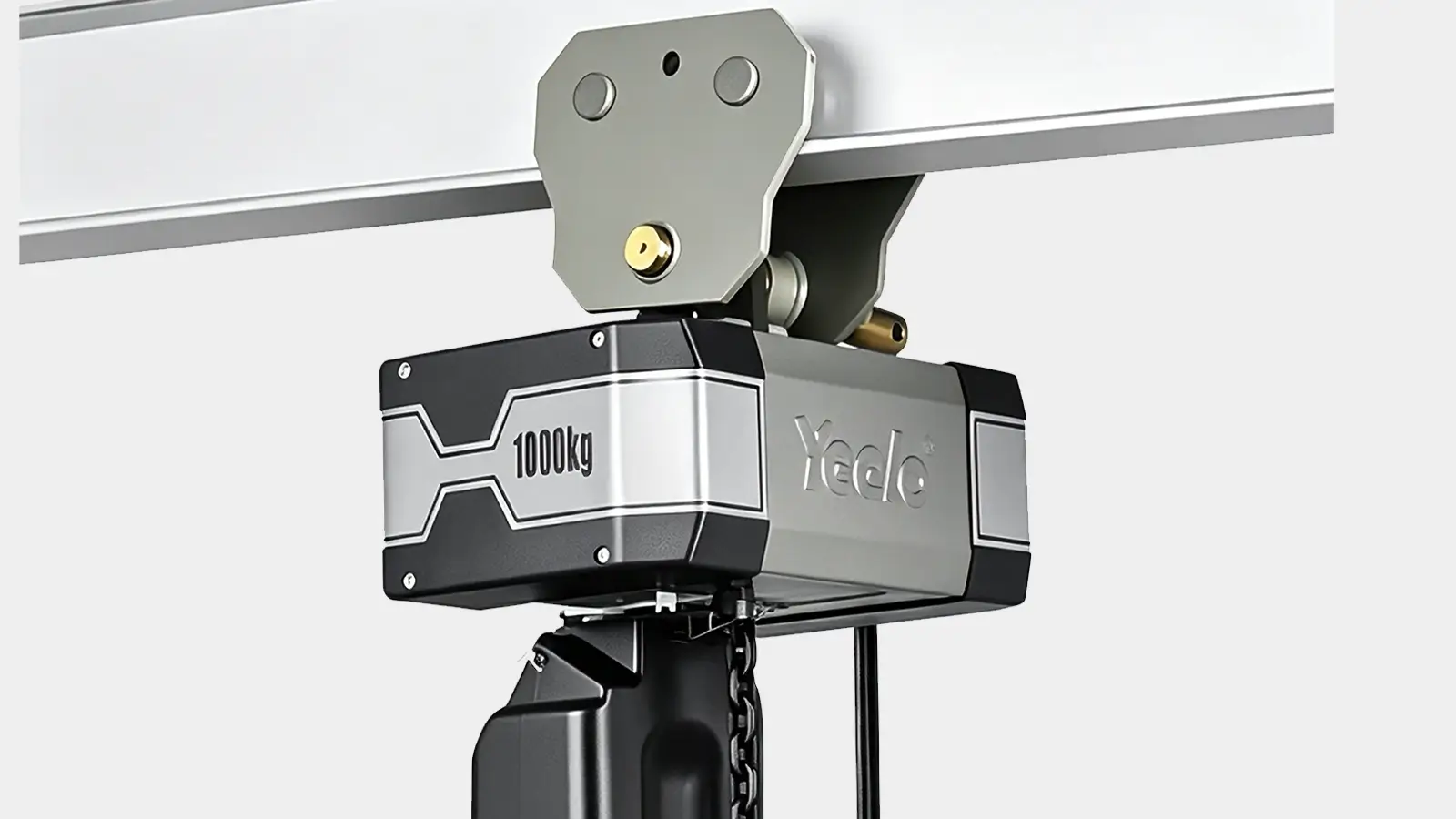 Manual trolley and G80 chain on 1 ton hoist