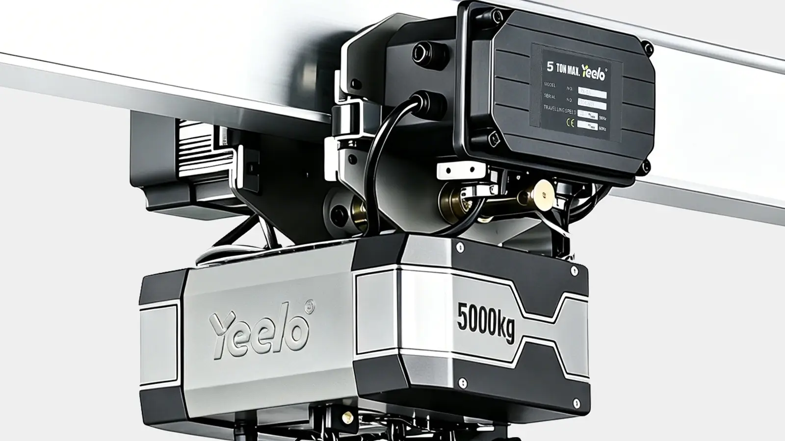 11.2mm G80 load chain and motorized trolley on 5 ton electric hoist
