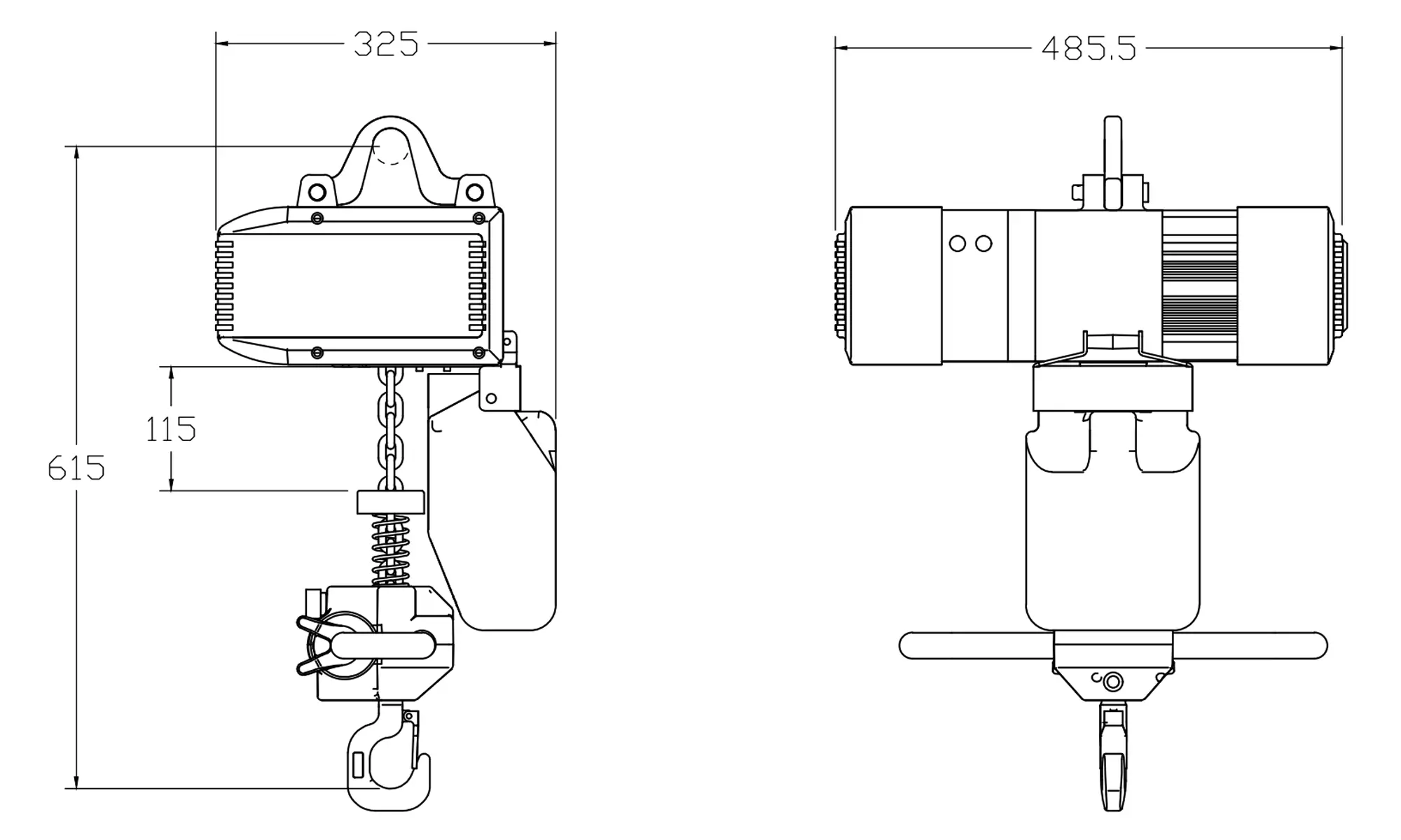 0.5 ton intelligent hoist