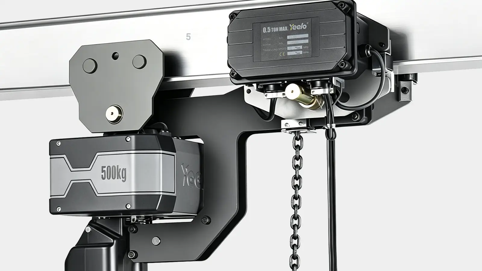 0.5 ton single chain low headroom electric hoist
