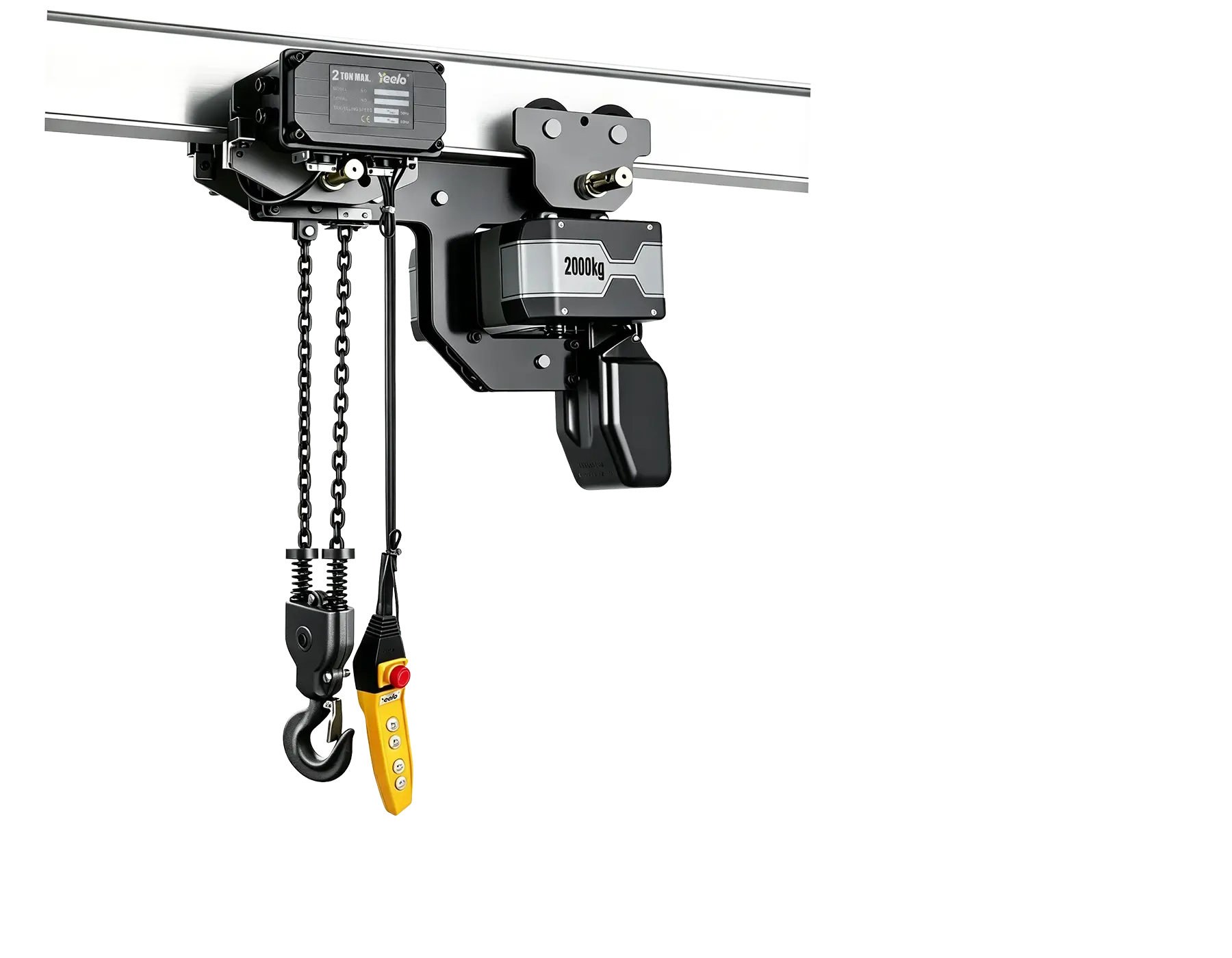 2 ton double chain low headroom electric hoist