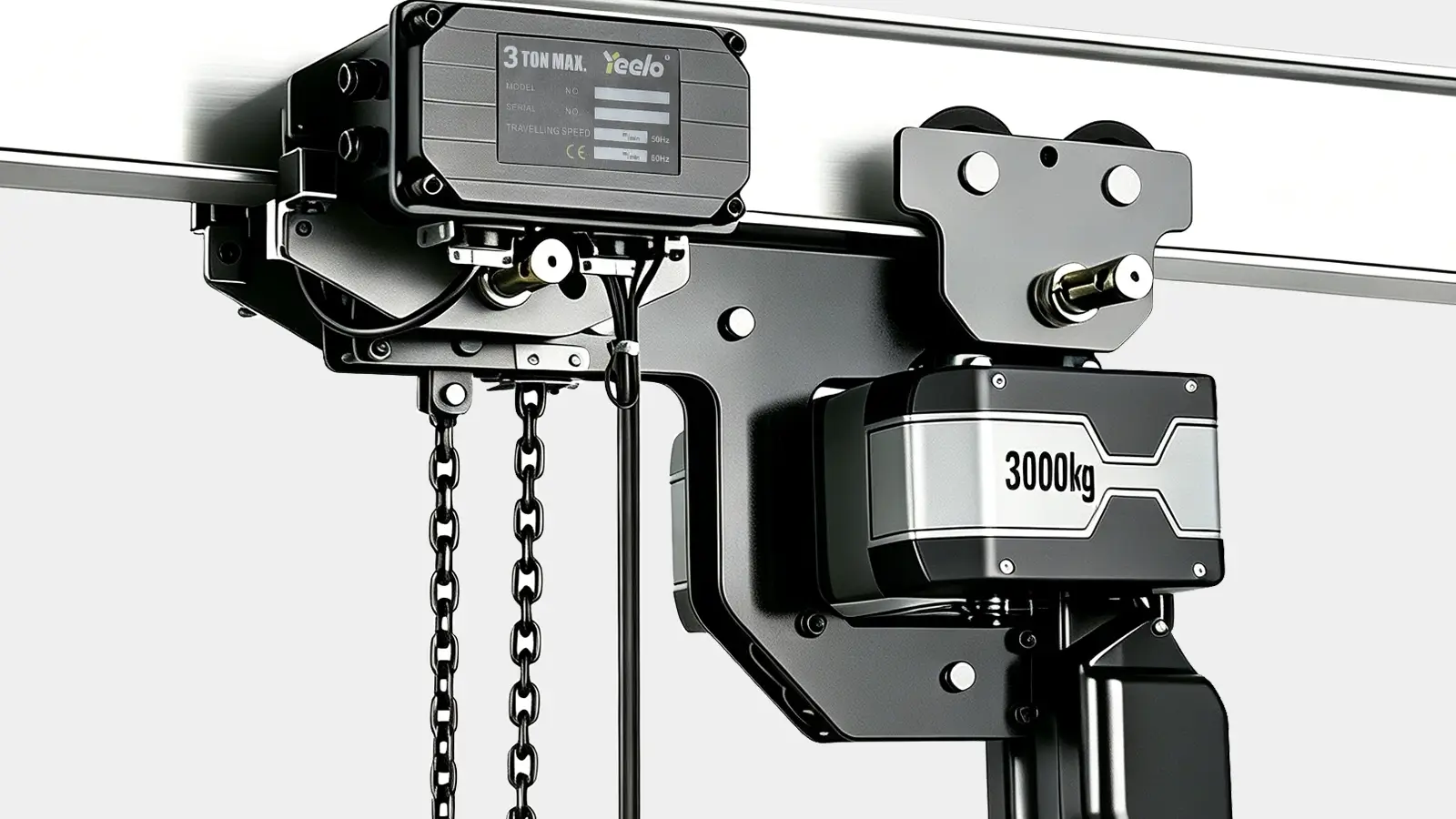 3 ton double chain low headroom electric hoist