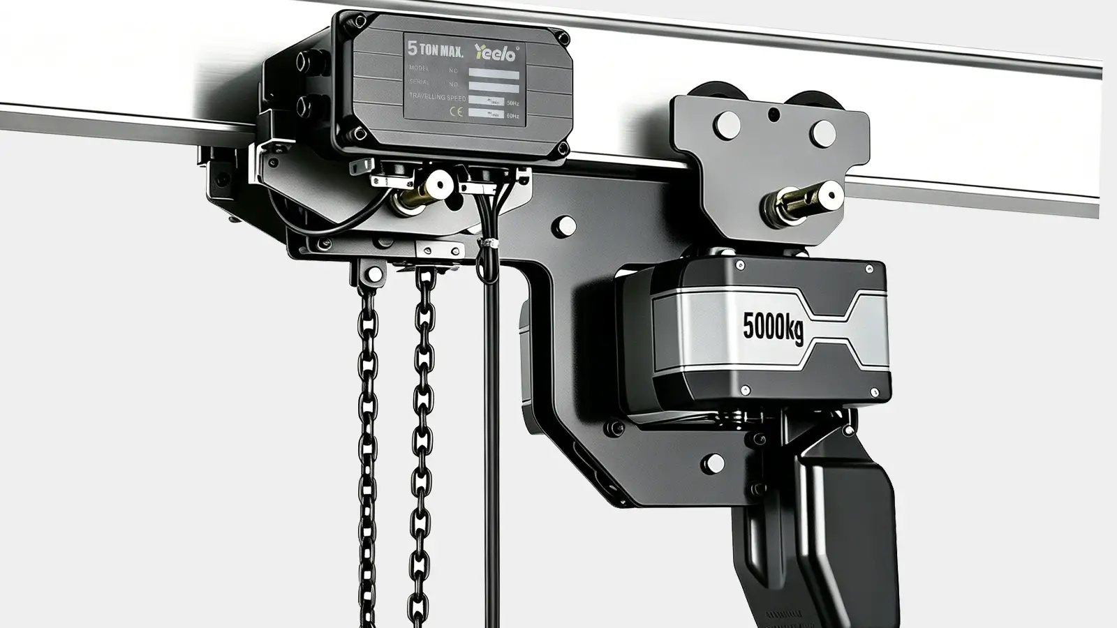 5 ton double chain low headroom electric hoist