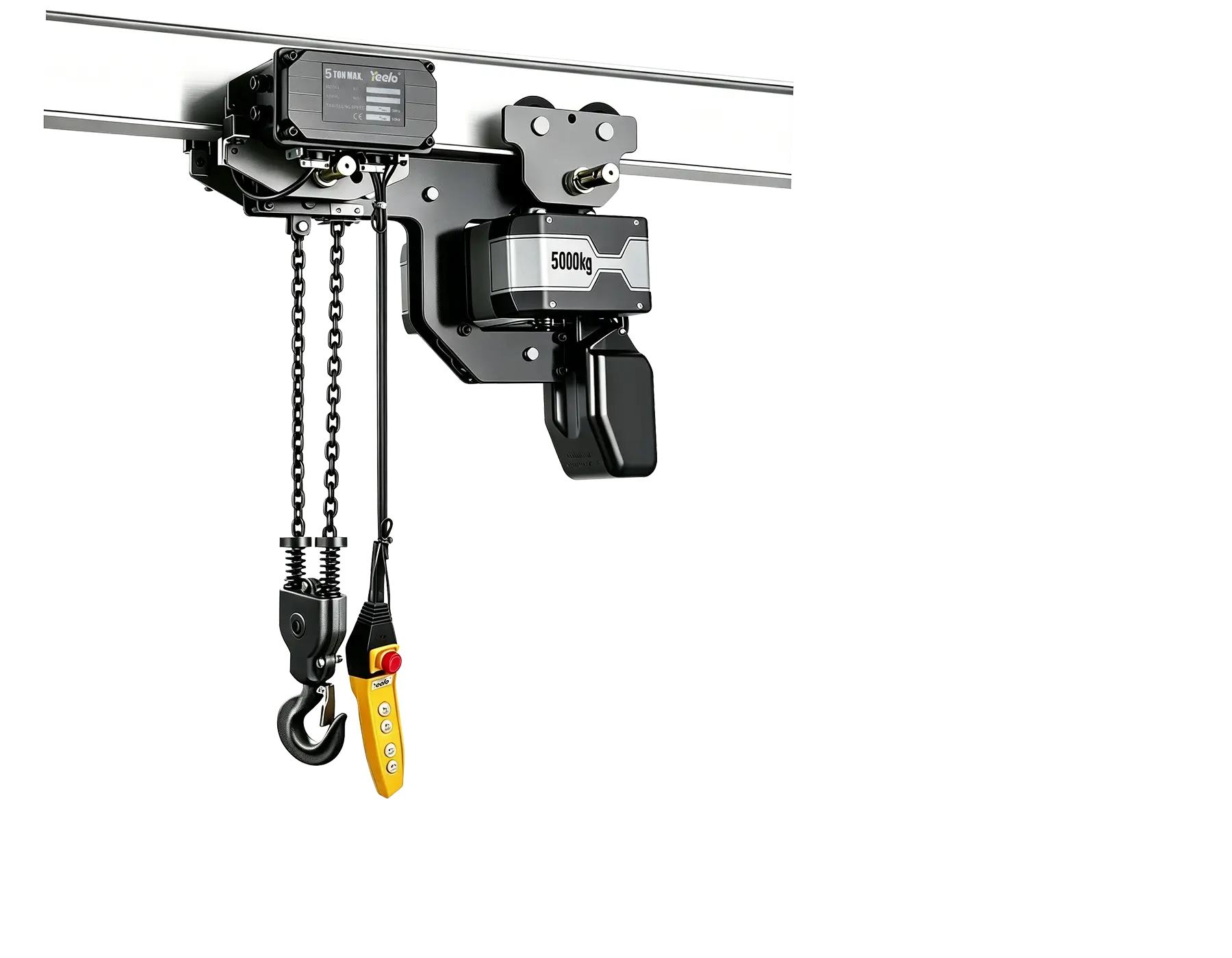 5 ton double chain low headroom electric hoist